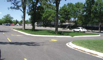 Lindbergh Parking Lot and Entry